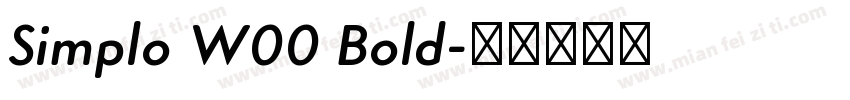 Simplo W00 Bold字体转换